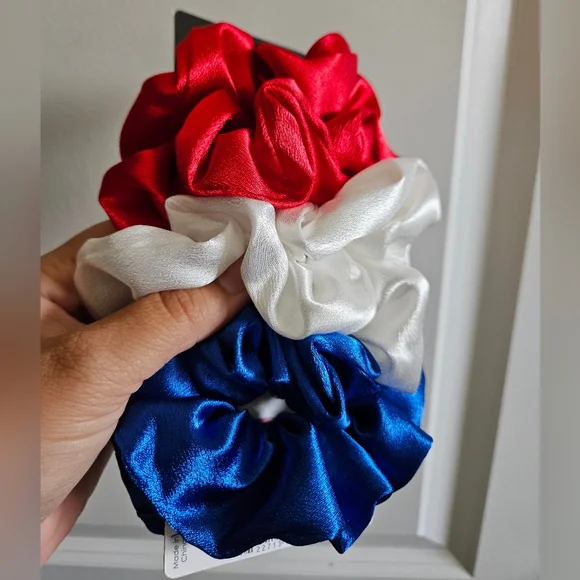 Amelia Red, White, and Blue Scrunchies - Picture 4 of 4